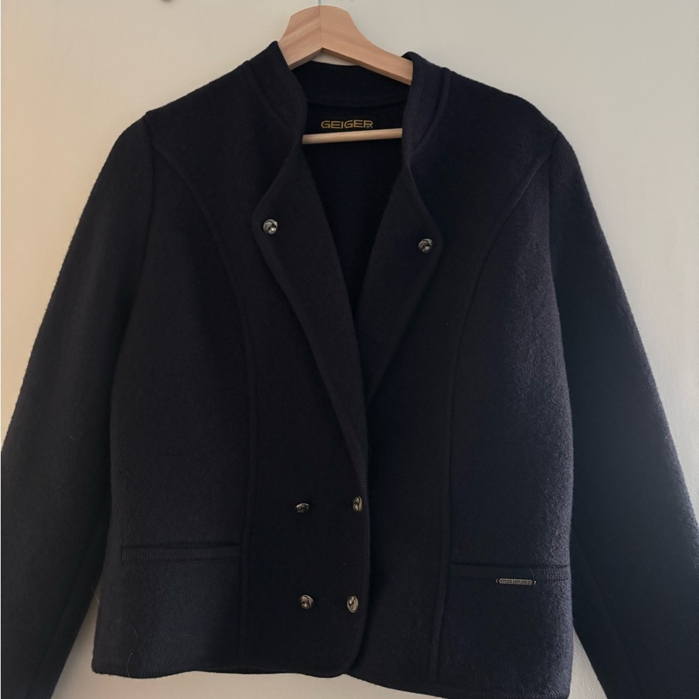 Women's navy Wool Jacket